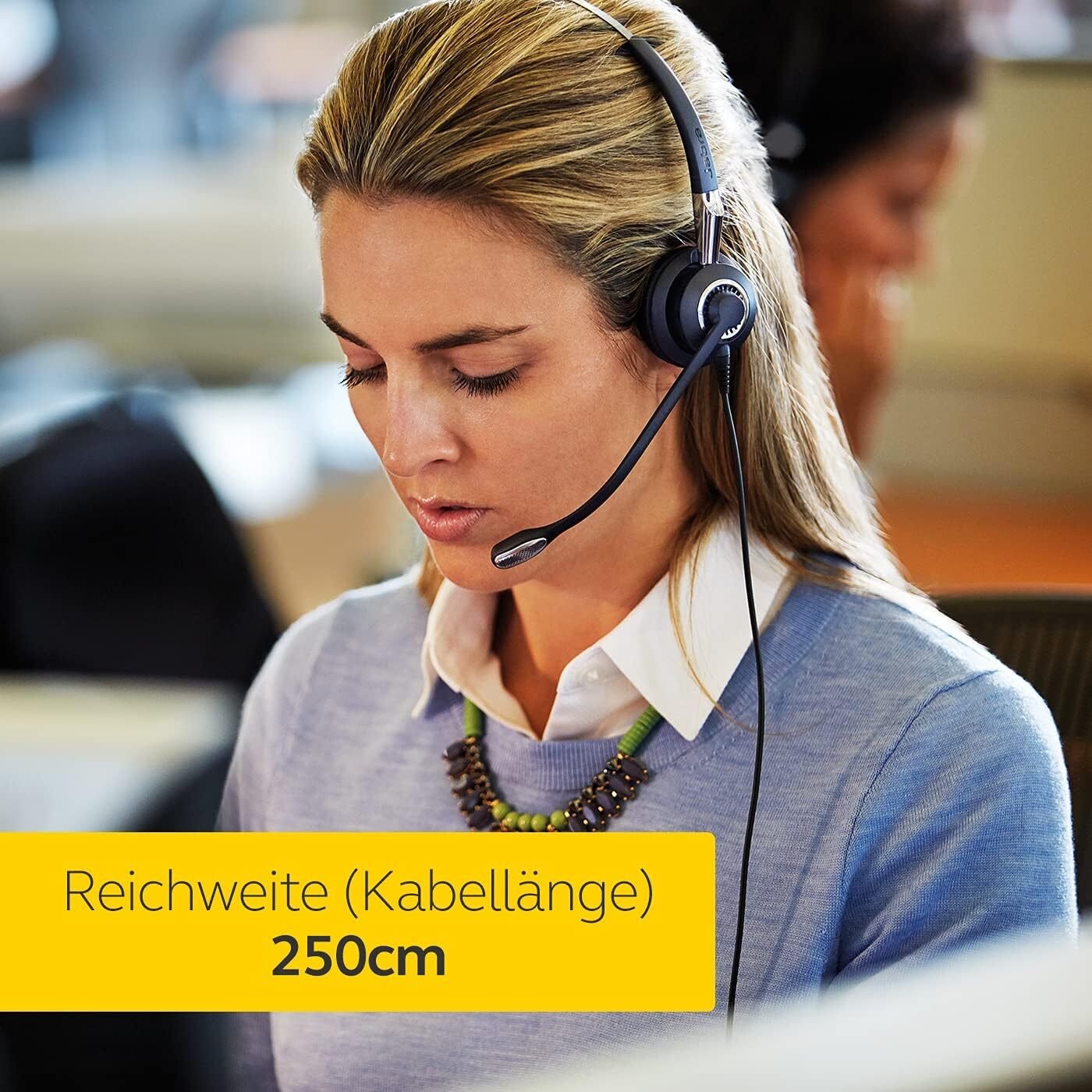 Jabra BIZ 2400 II Duo Bluetooth USB MS Skype Optimized Noise-Cancelling Headset
