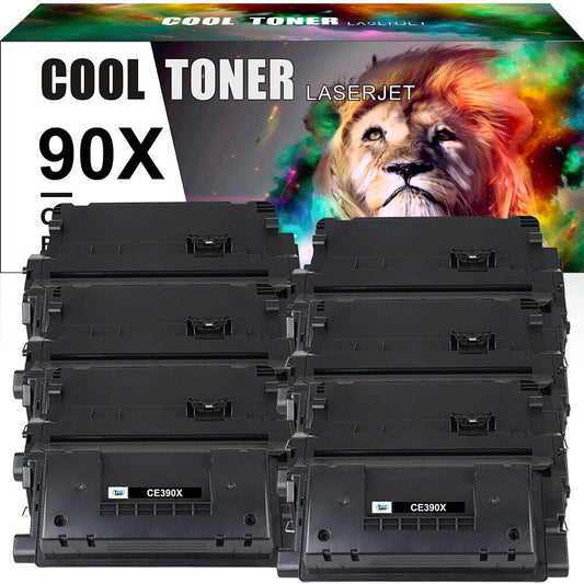 6 Pack Black Toner Compatible with HP CE390X 90X LaserJet Enterprise M4555 MFP