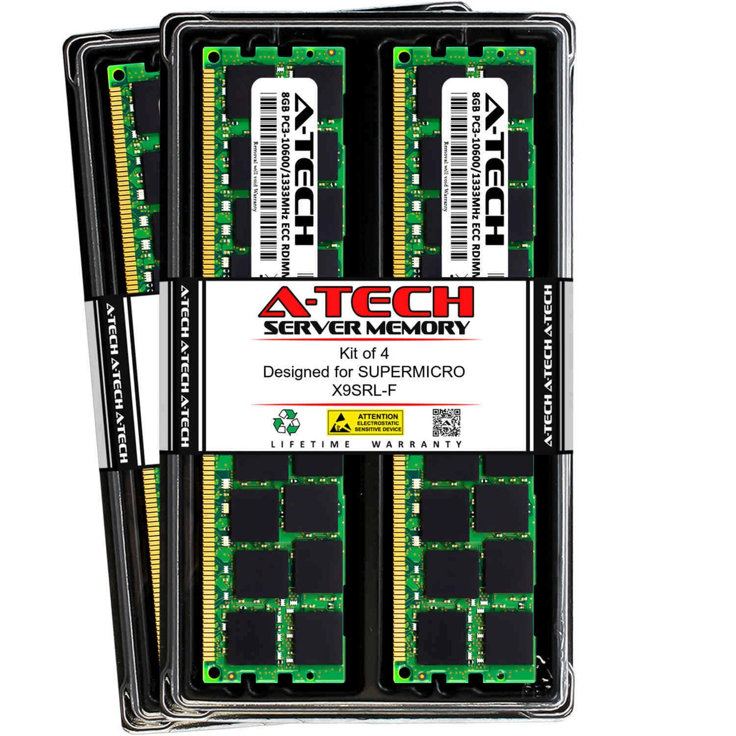 32GB 4x 8GB PC3-10600R RDIMM Supermicro X9SRL-F X9DRFF-7TG+ X9DBL-iF Memory RAM