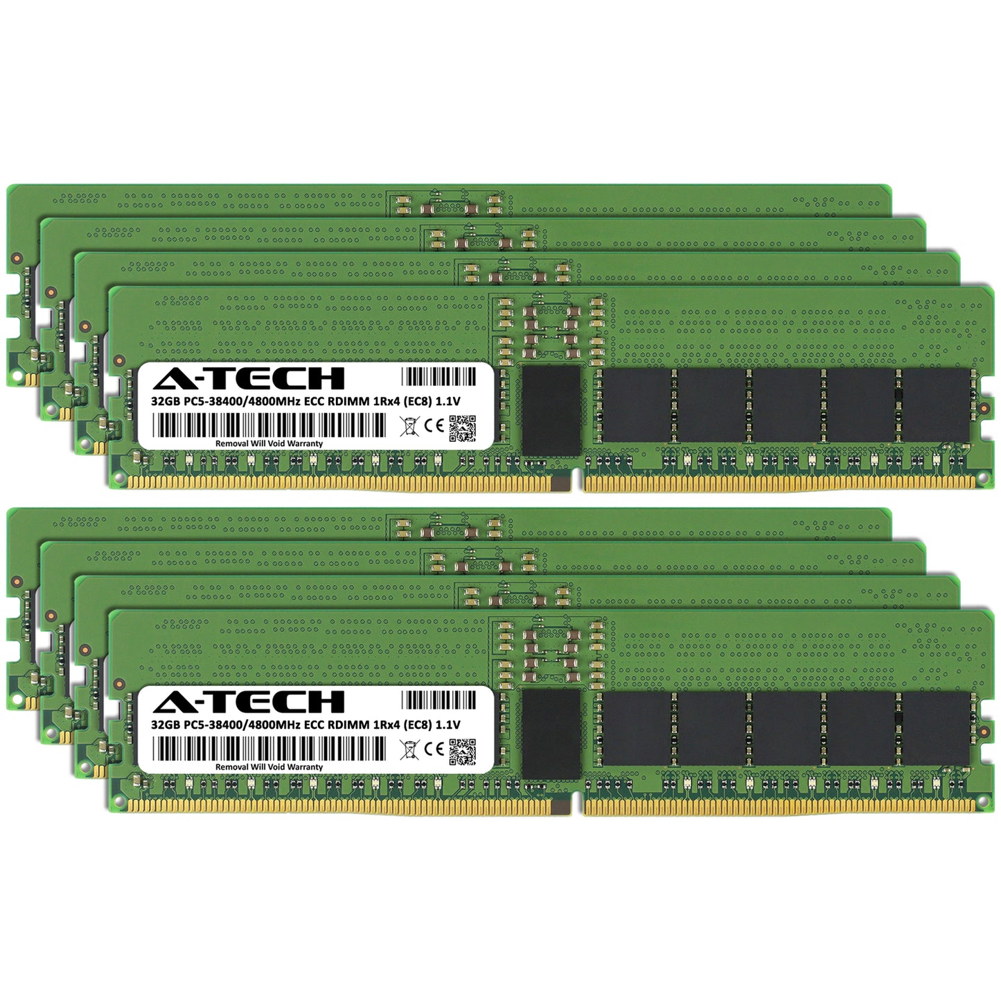 256GB 8x32GB PC5-4800 EC8 RDIMM Supermicro 1115CS-TNR 2115HV-TNRT Memory RAM