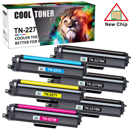 6-Pack TN227 223 Toner Cartridge for Brother HL-L3270CDW L3290CDW MFC-L3710CW