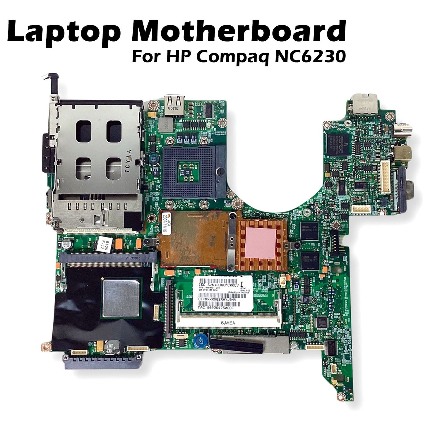 Genuine HP Compaq NC6230 Motherboard BD 32M Laptop System Main Board 416979-001
