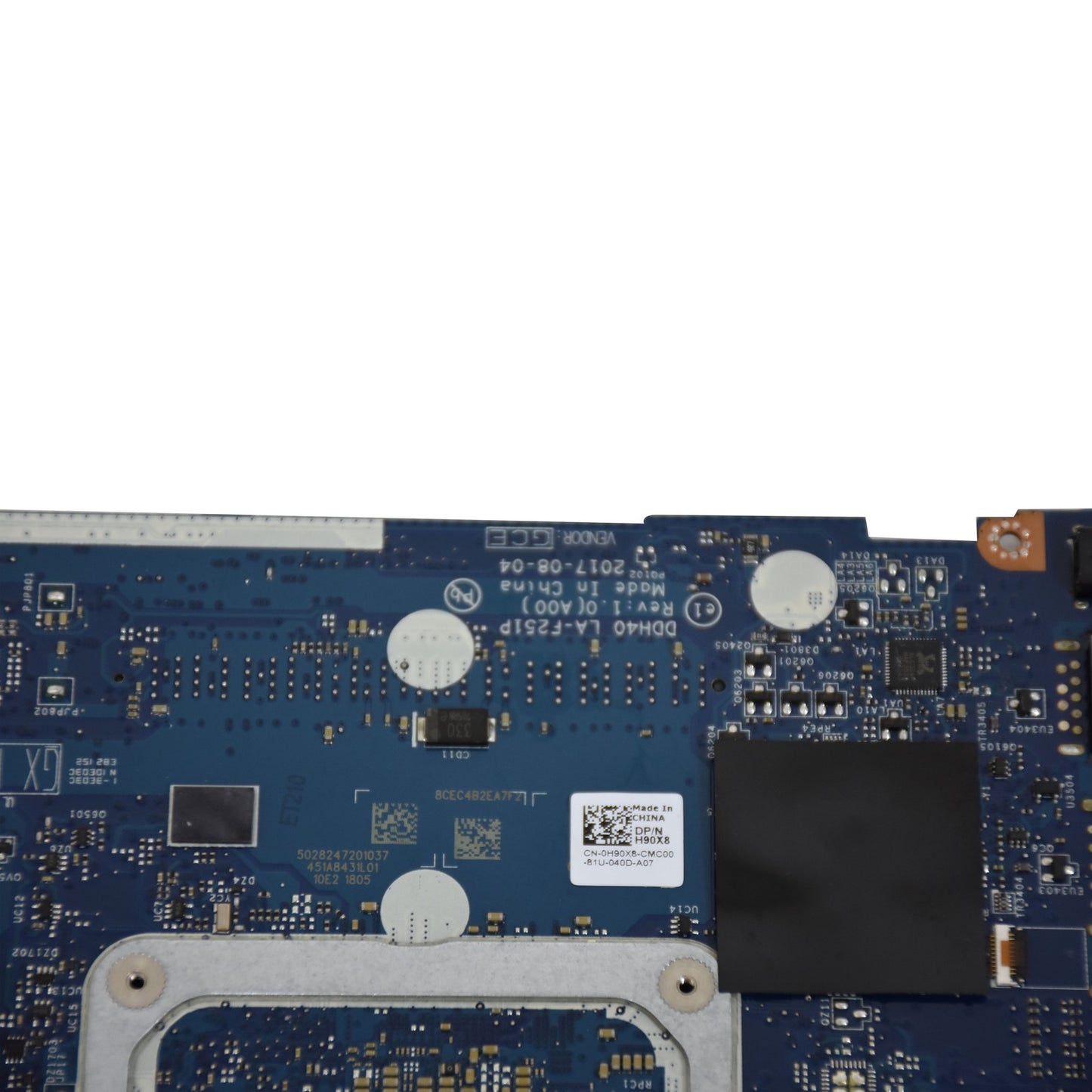 Dell Inspiron 7472 7572 Motherboard i5-8250U 1.60GHz NVIDIA MX150 LA-F251P H90X8