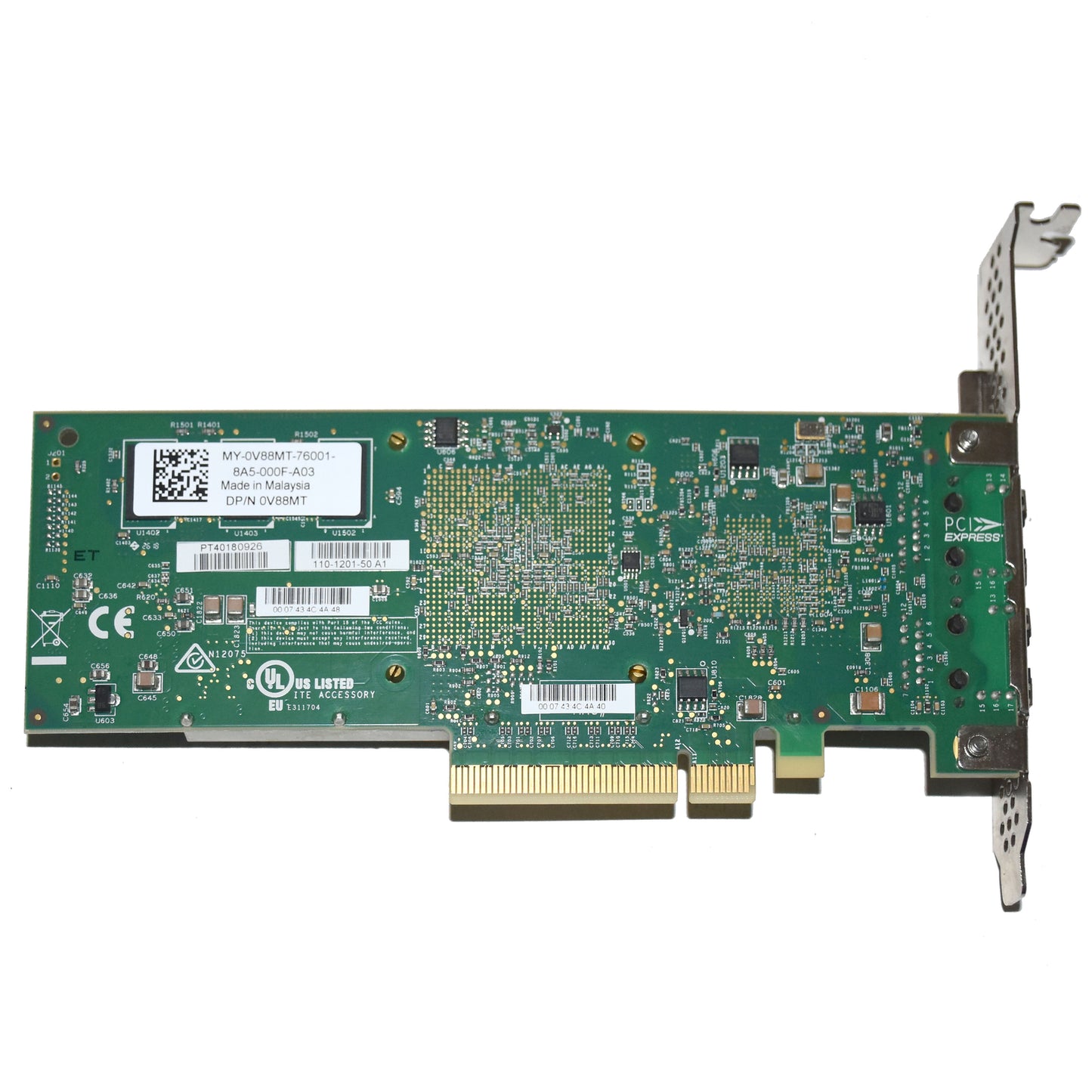 Dell Chelsio T520-BT Dual-Ports 10GBase-T RJ-45 PCIe 3.0 Network Adapter V88MT