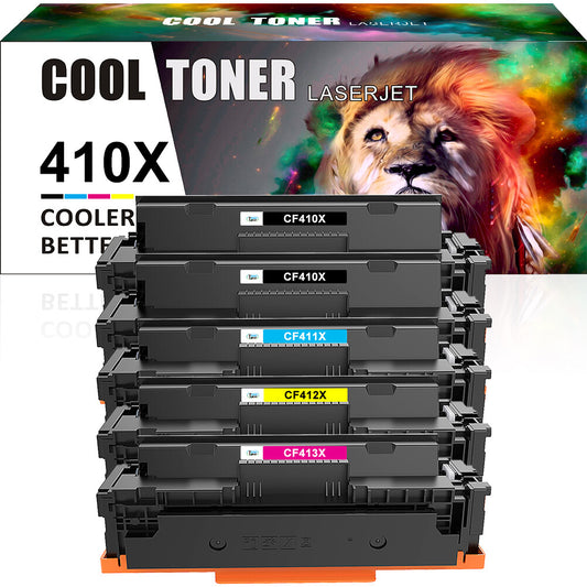 5x CF410X -3X Toner Compatible with HP MFP M477fnw M477fdn M477fdw M377dw