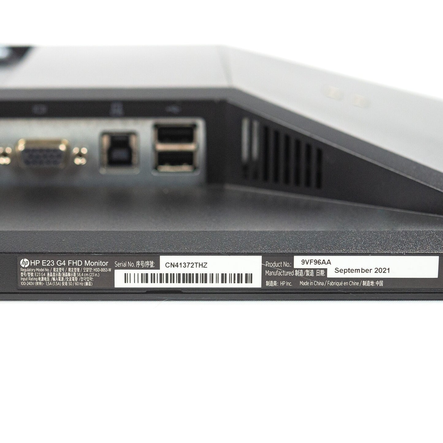 HP E23 G4 23" Widescreen FHD 1920x1080 LED LCD Monitor ONLY VGA HDMI DP Grade B