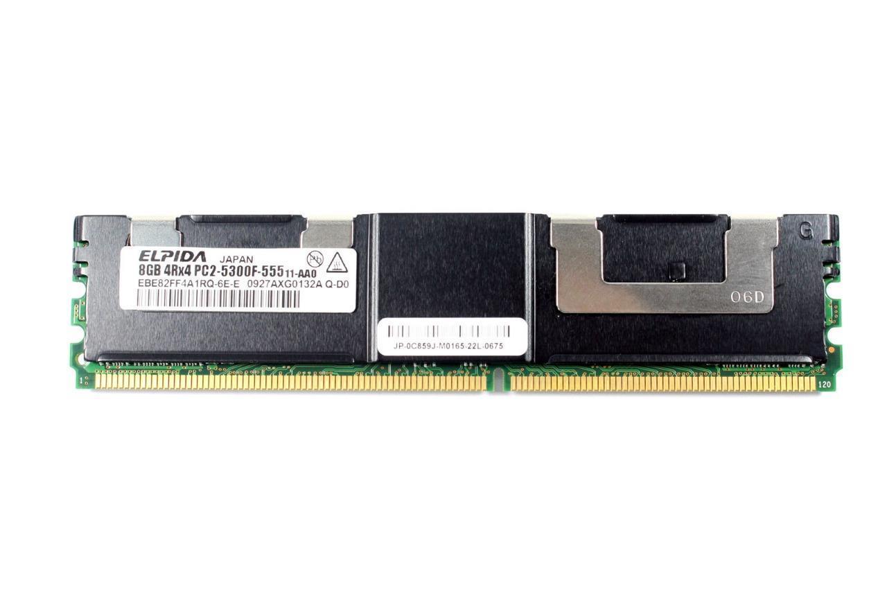 Genuine Elpida DDR2-667 8Gb 4Rx4 667M PC2-5300 240Pins Fully Buffered DIMM C859J