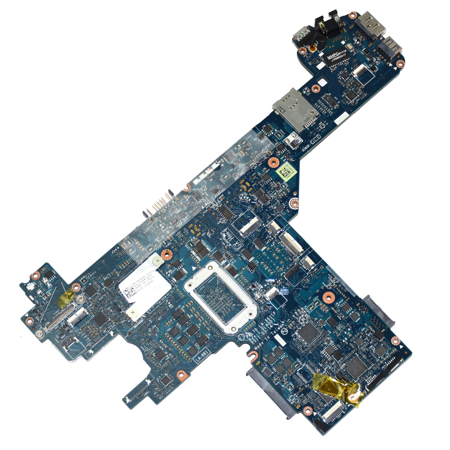 Dell Latitude E6320 Motherboard i7-2620M 2.7GHz QM67 Chipset LA-6611P Y45W5
