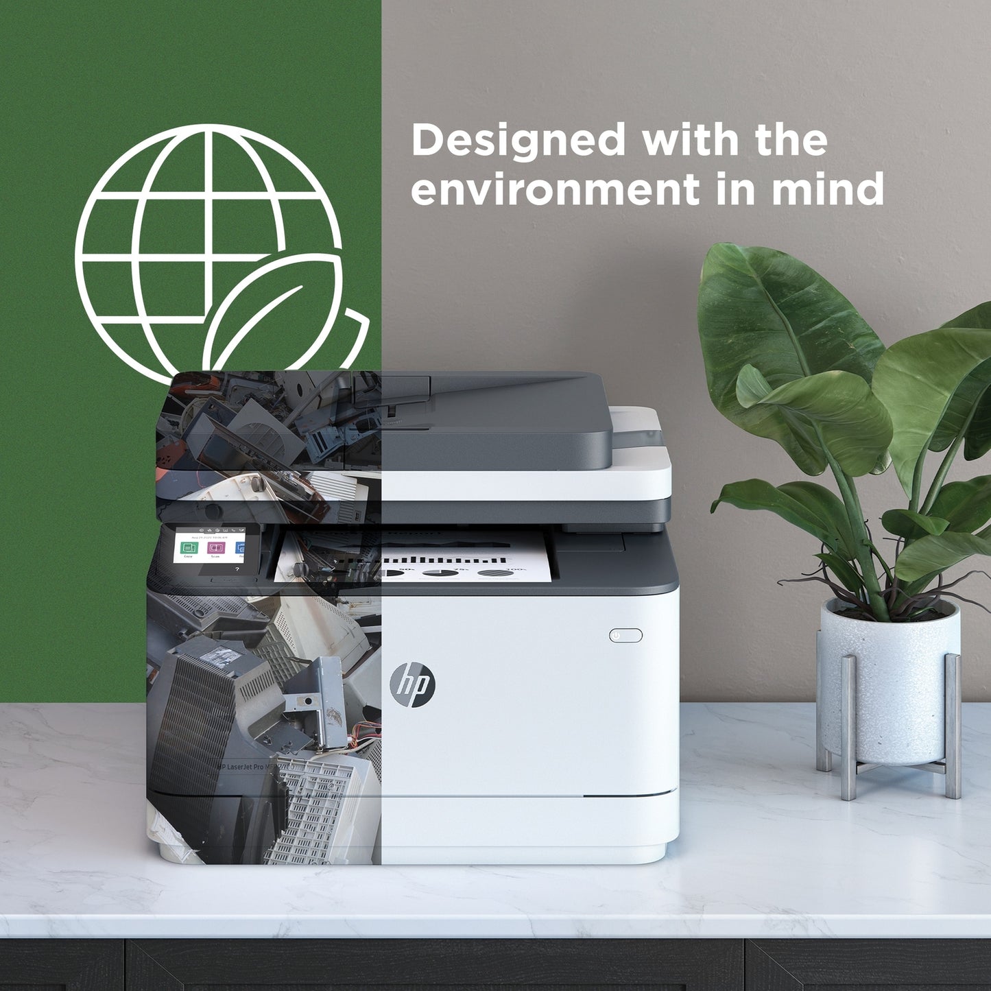 HP LaserJet Pro 3001dw Laser Printer, Black And White Mobile Print Up to 50,000