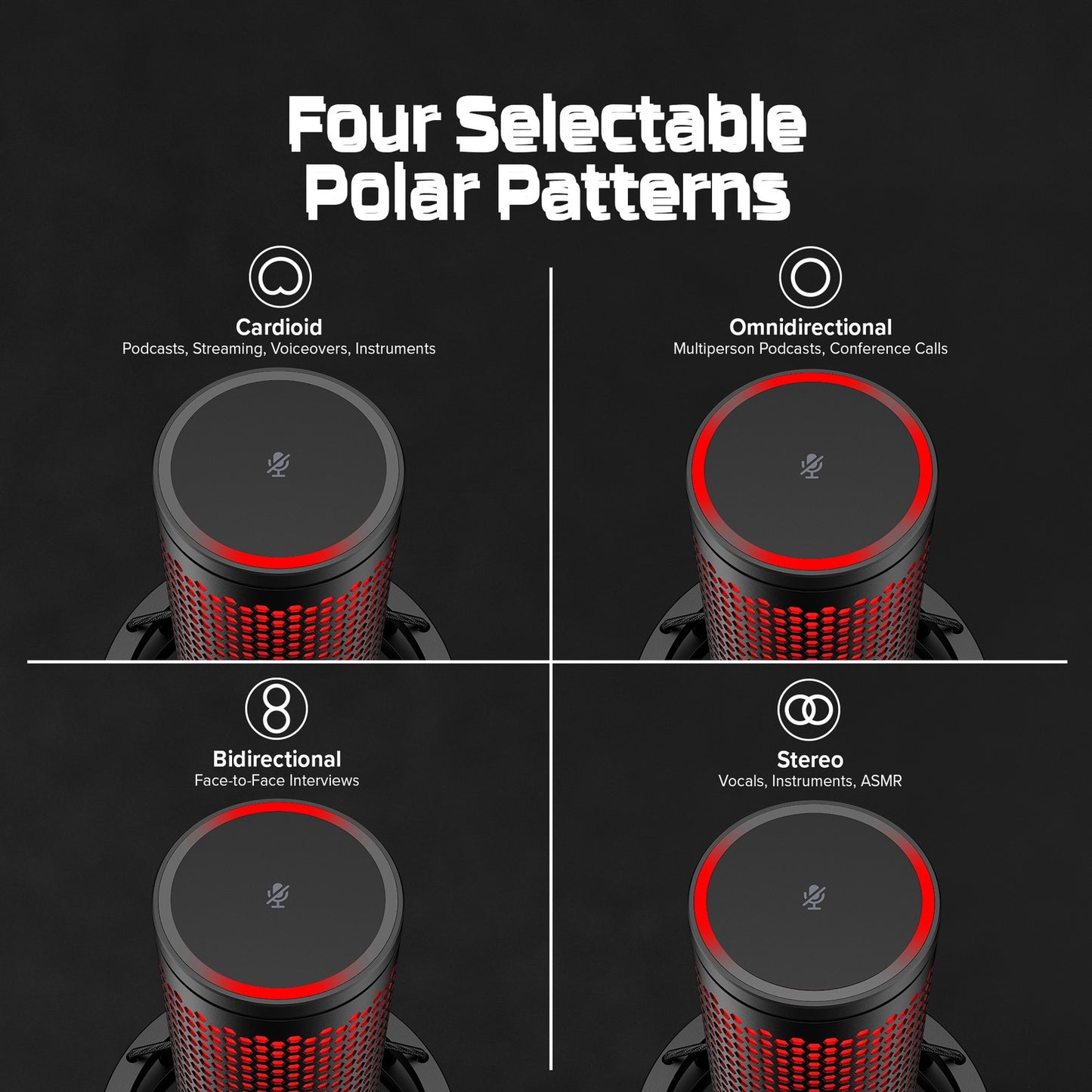 HyperX QuadCast 2 - USB Microphone (Black)