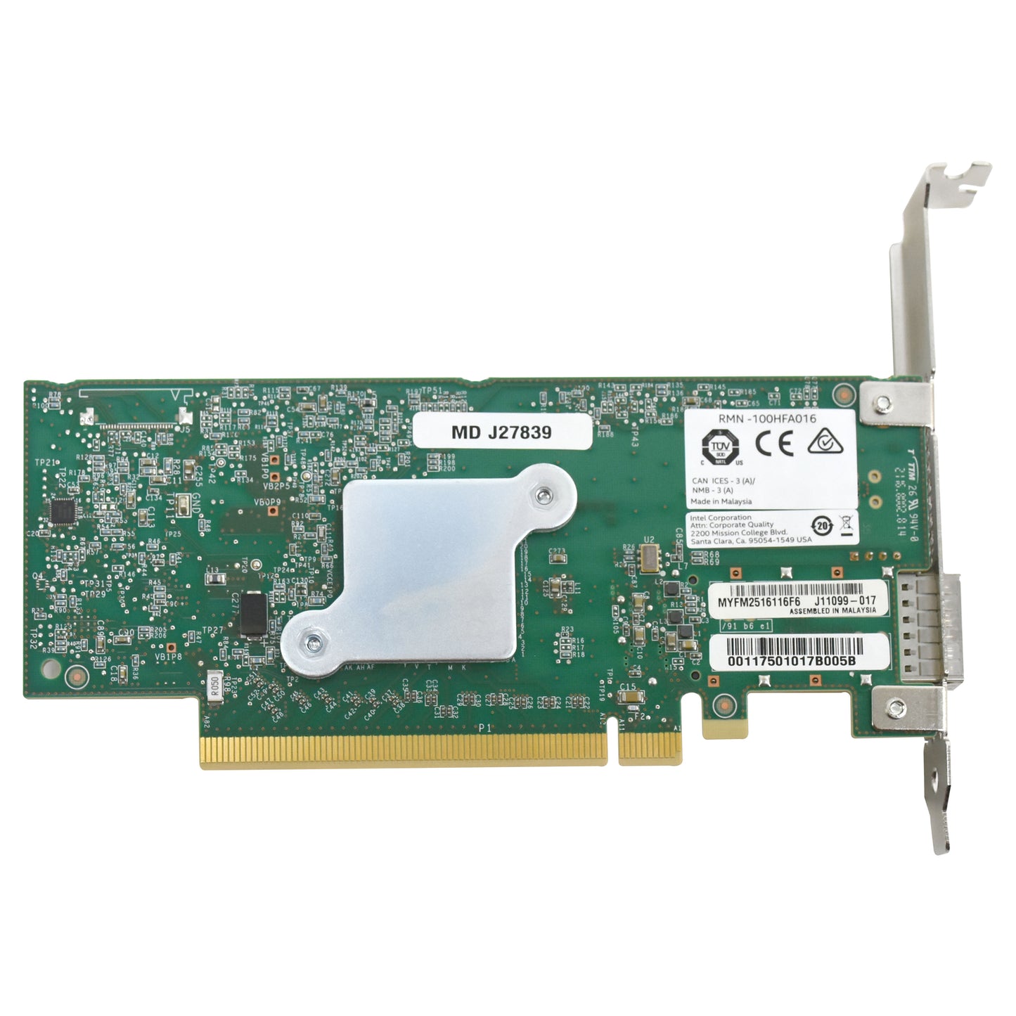 Dell Omni-Path 100 Single-Port 100GbE QSFP28 PCIe x16 Host Fabric Adapter 1VCRR