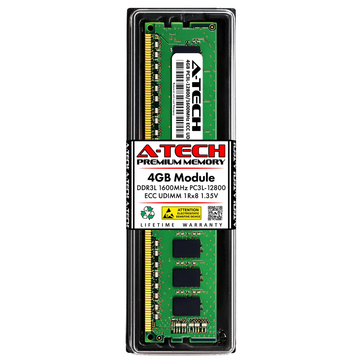 4GB DDR3L-1600 ECC UDIMM (KINGSTON KTA-MP1600S/4G Equivalent) Server Memory RAM (NOT FOR HOME PC)