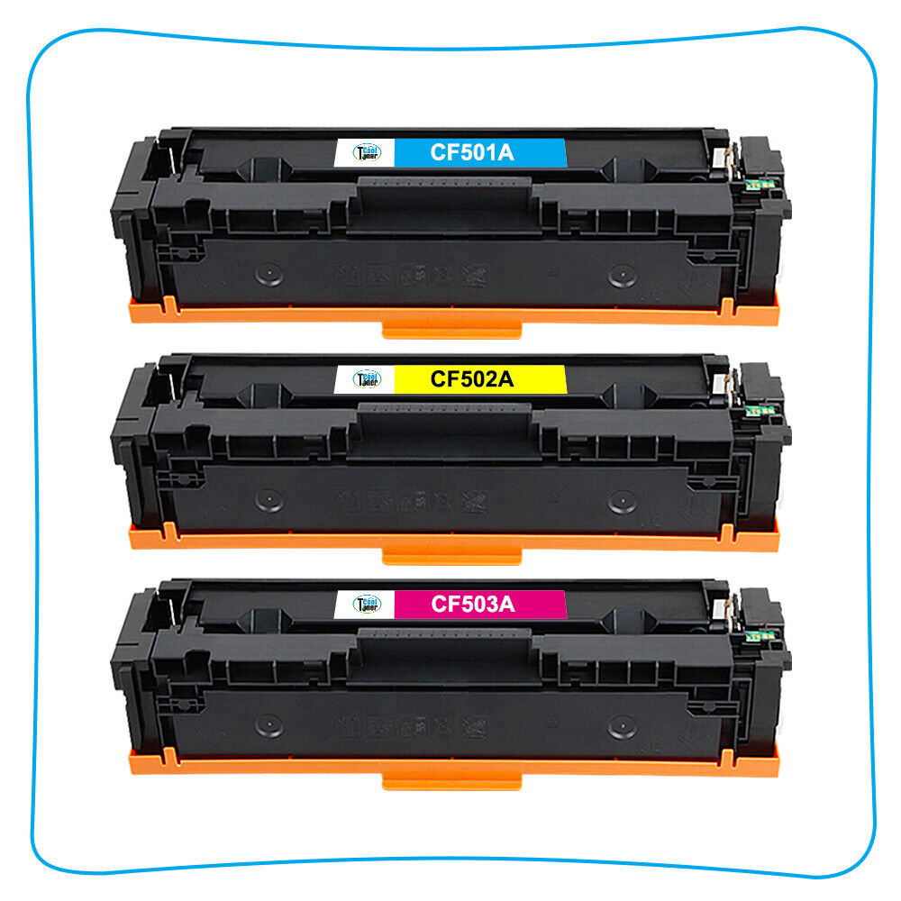 2x Yellow CF500A CF502A 202A Toner Compatible With HP M254dn M281cdw M281fdw MFP