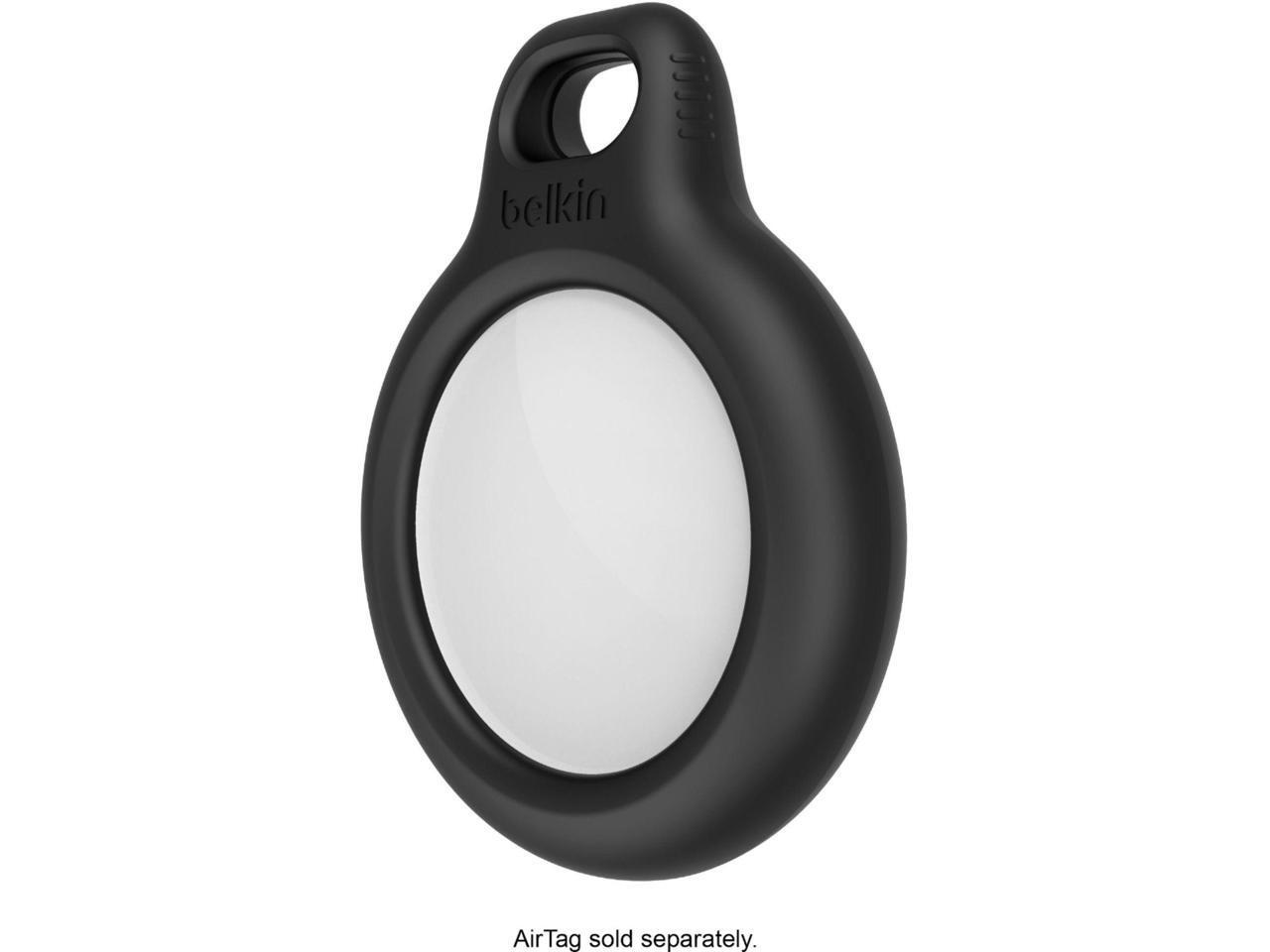 Belkin Apple AirTag Secure Holder with Key Ring - Durable, Scratch-Resistant Cas