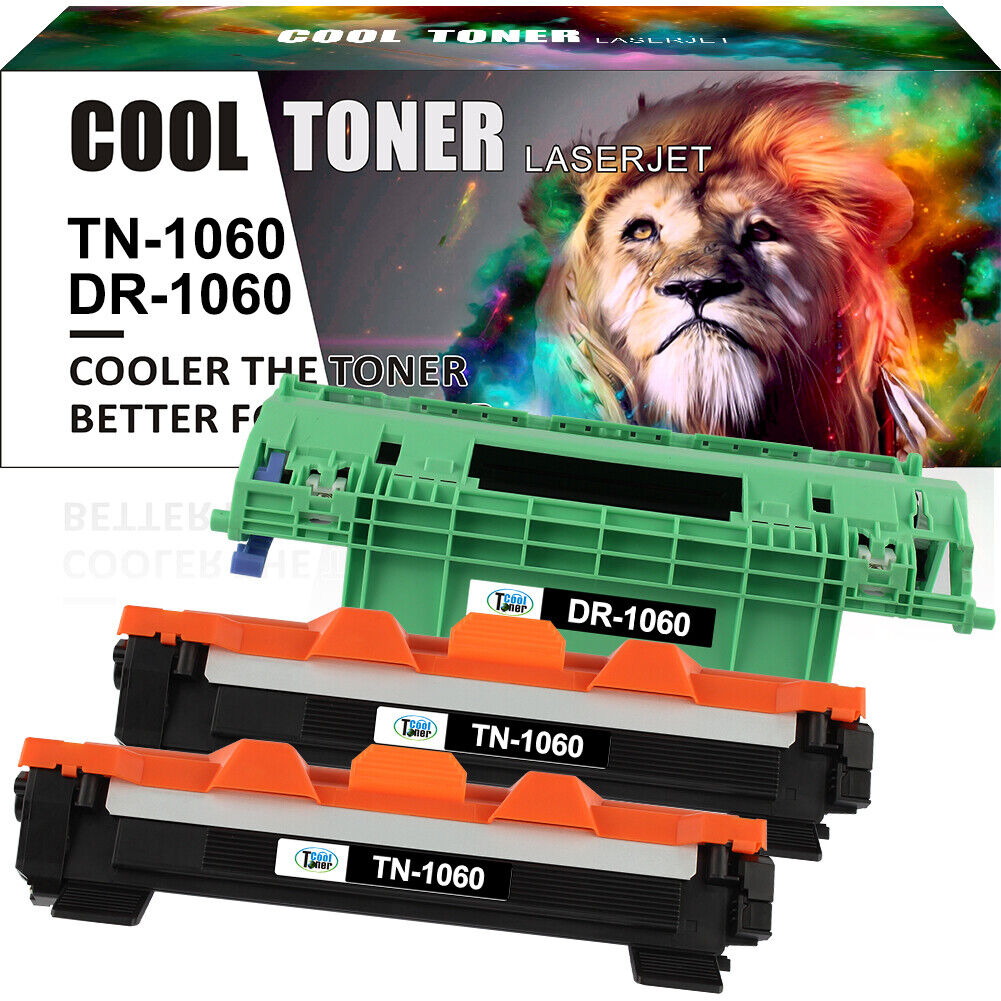 2PK TN1060 Toner 1PK DR1060 Drum Compatible With Brother HL-1110 MFC-1810 1910w