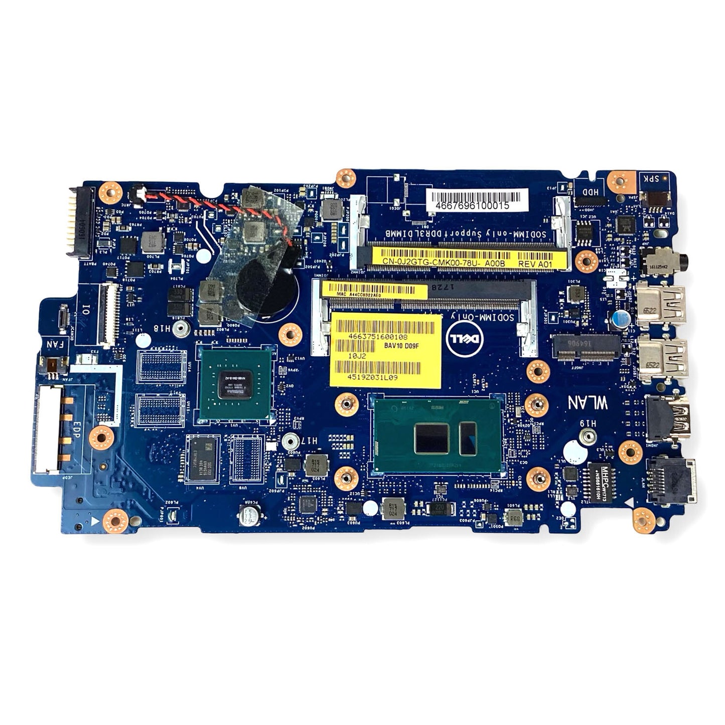Dell Inspiron 15 5557 5457 Motherboard I5-6200U DDR3 LA-D051P J2GTG 42VN5