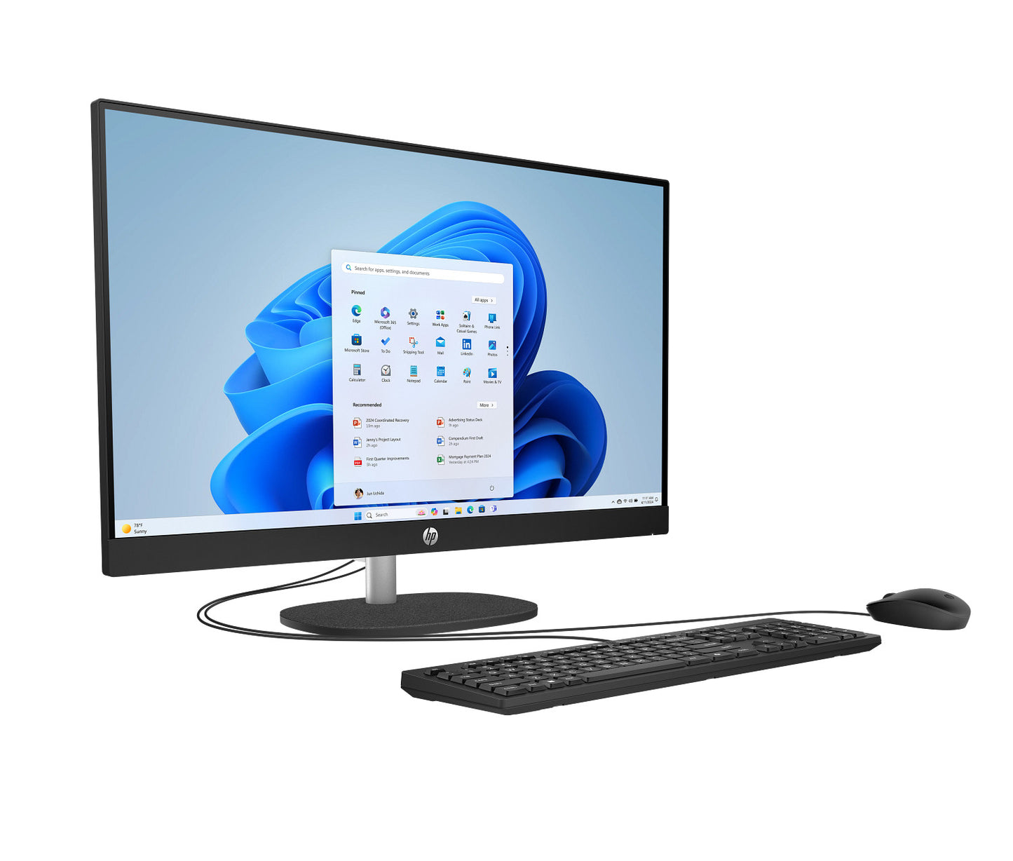 HP Essential All-in-One Computer 27" FHD Intel Core Ultra 7, 16 GB;1 TB SSD