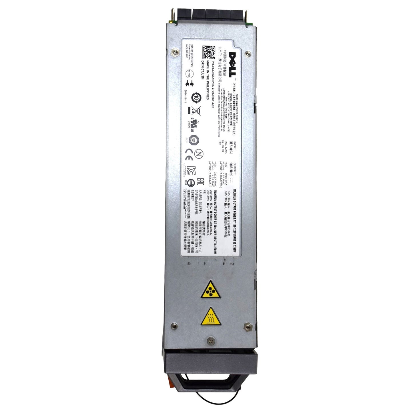 Dell PowerEdge M1000E 2700W Hot Swap Switching Server Power Supply TJJ3M 0TJJ3M