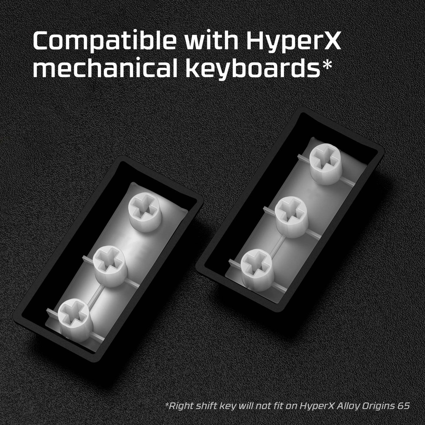 HyperX Full key Set Keycaps - PBT (Black)