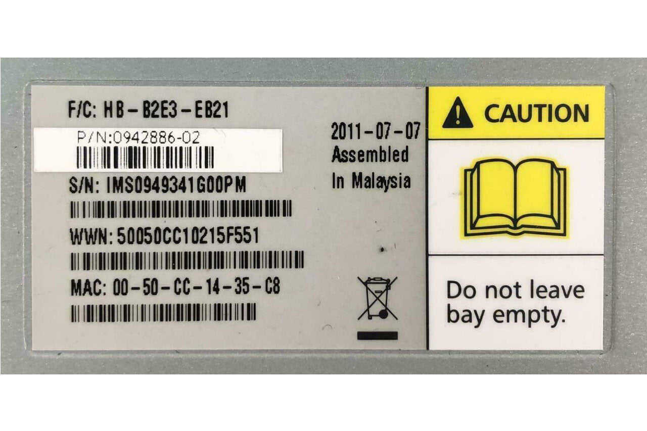 OEM Dell Compellent HB-B2E3-EB21 SAS I/O Module 0942886-02 HB-B2E3-E 215NC (NOT FOR HOME PC)
