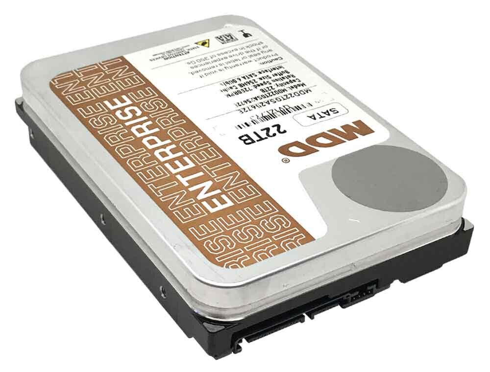 MDD 22TB 7200RPM 256MB Cache SATA 6.0Gb/s 3.5" Enterprise Hard Drive