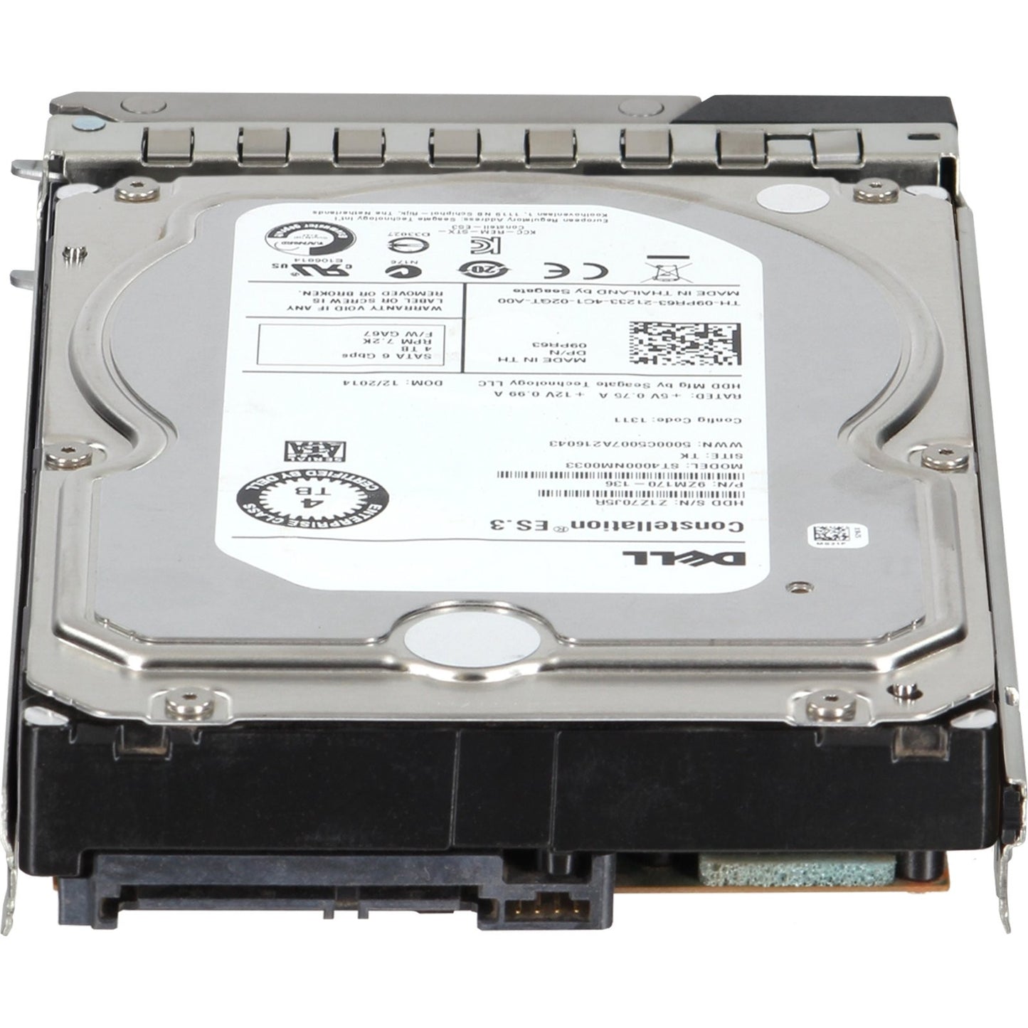 Dell 4TB 7.2K 512n 6Gbps SATA 3.5 HDD Constellation ES.3 (9PR63) -CR