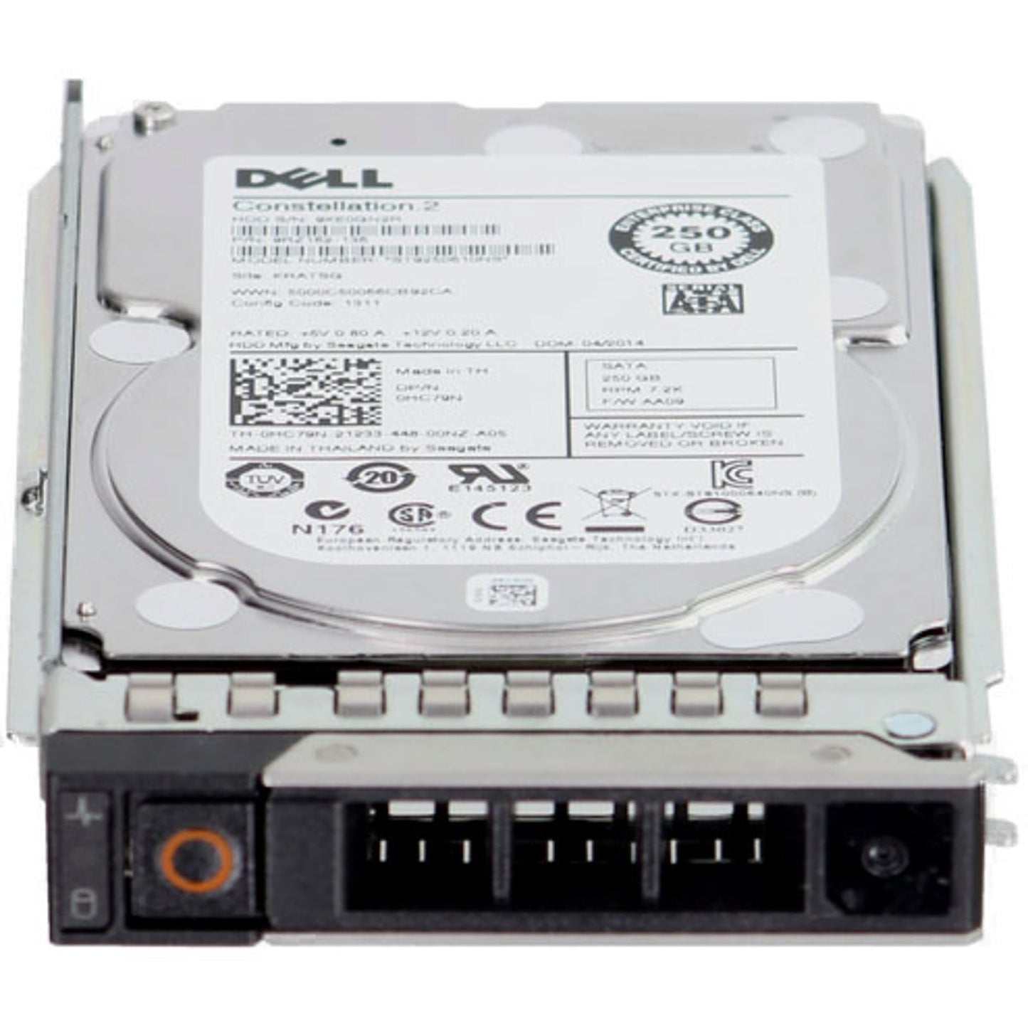 Dell 250GB 7.2K 512n 3Gbps SATA 2.5 HDD Constellation.2 (HC79N)