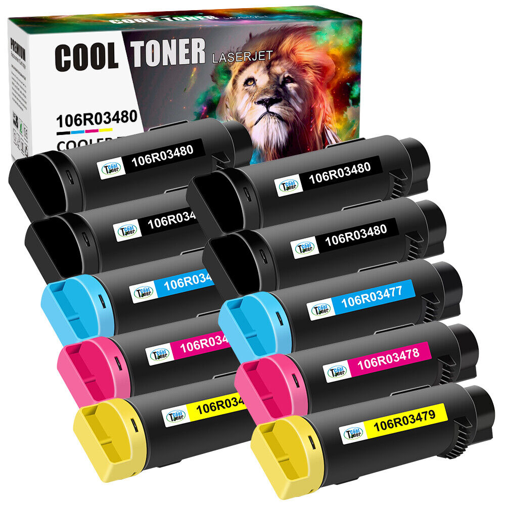 Toner Compatible With Xerox WorkCentre 6515DN Phaser 6510DNI (BK&Color, 10 Pack)