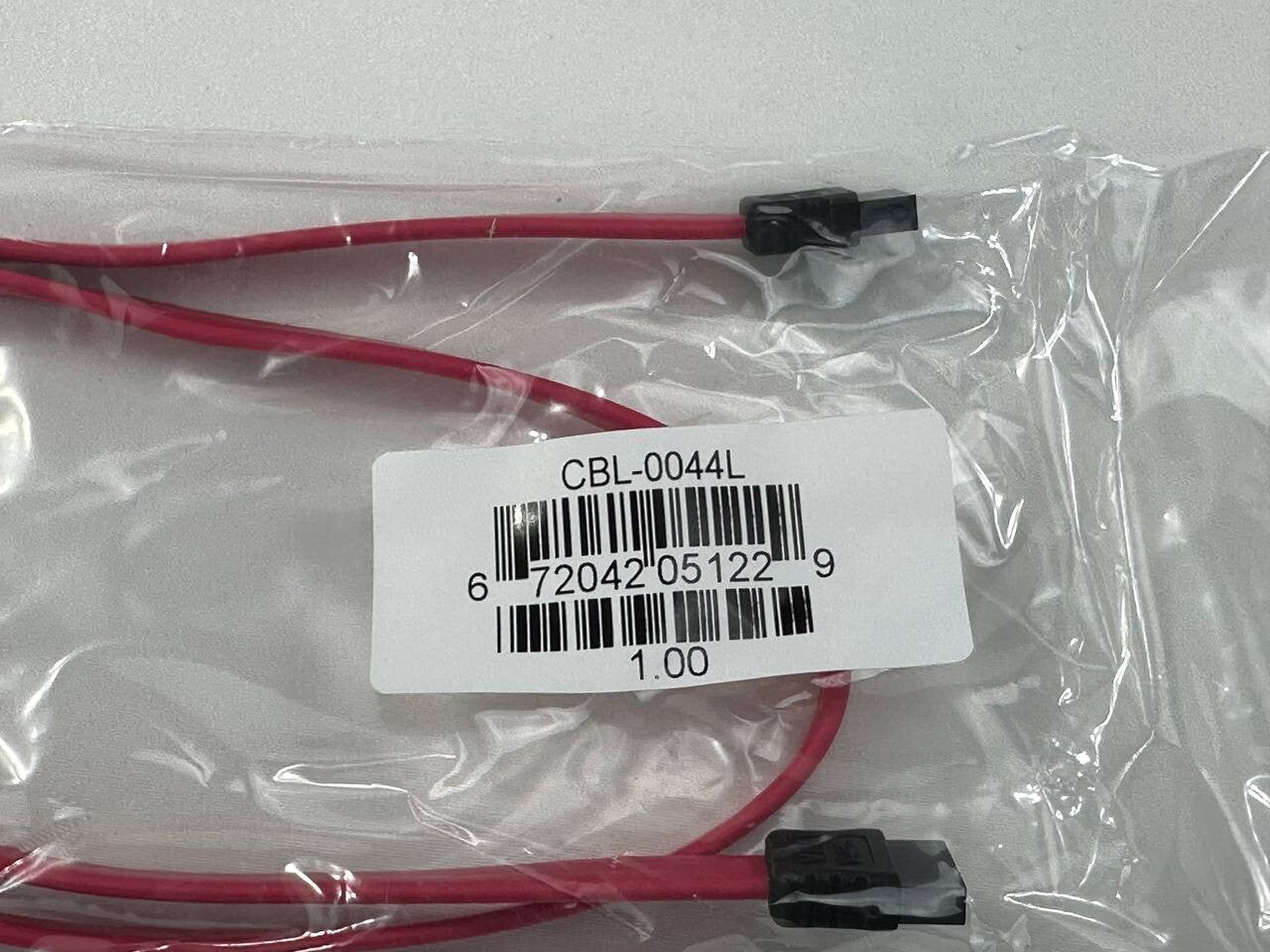 Lot of 8 Supermicro SATA 57.5cm Cable CBL-0044L 2ft Flat Straight-Straight SATA3