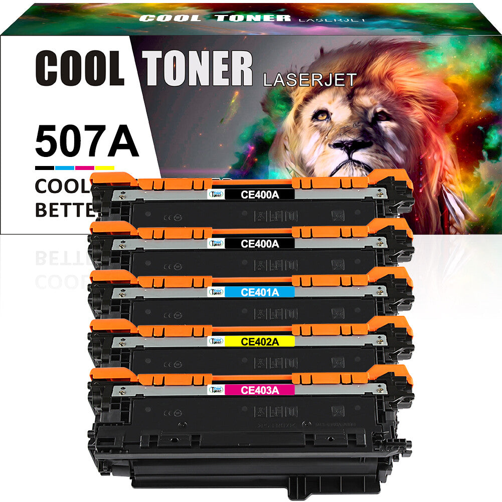 5PK Toner CE400A Compatible With HP 507A LaserJet M551 M551dn MFP M575dn M570F