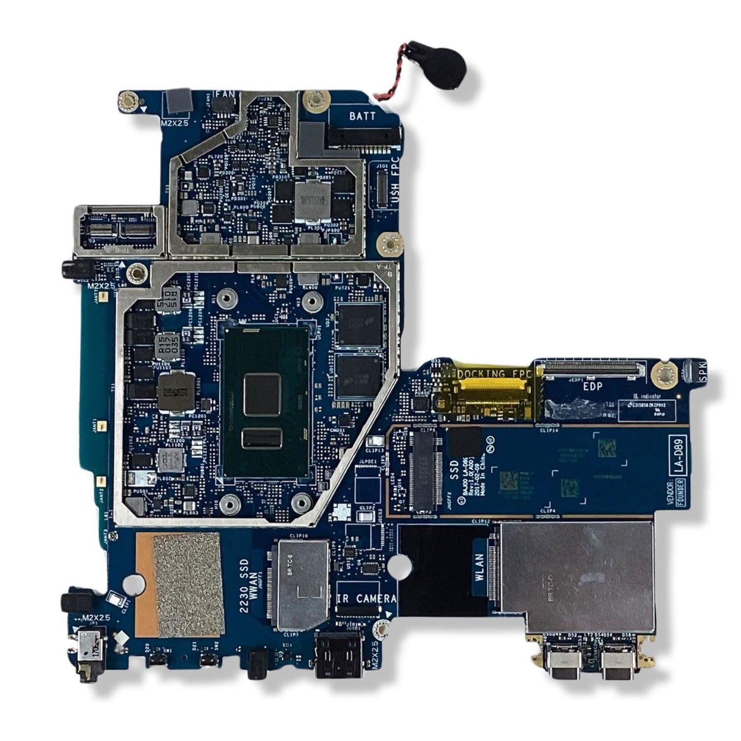 Genuine Dell Latitude 5285 2-In-1 Tablet Motherboard i3-7100U 2.4GHZ 4GB D4VVK