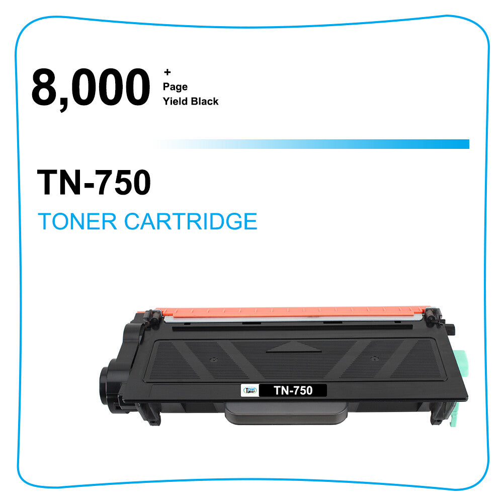 6PK TN750 Toner Compatible for Brother MFC-8810DW 8510DN 8515DN HL-5470DW 5440D