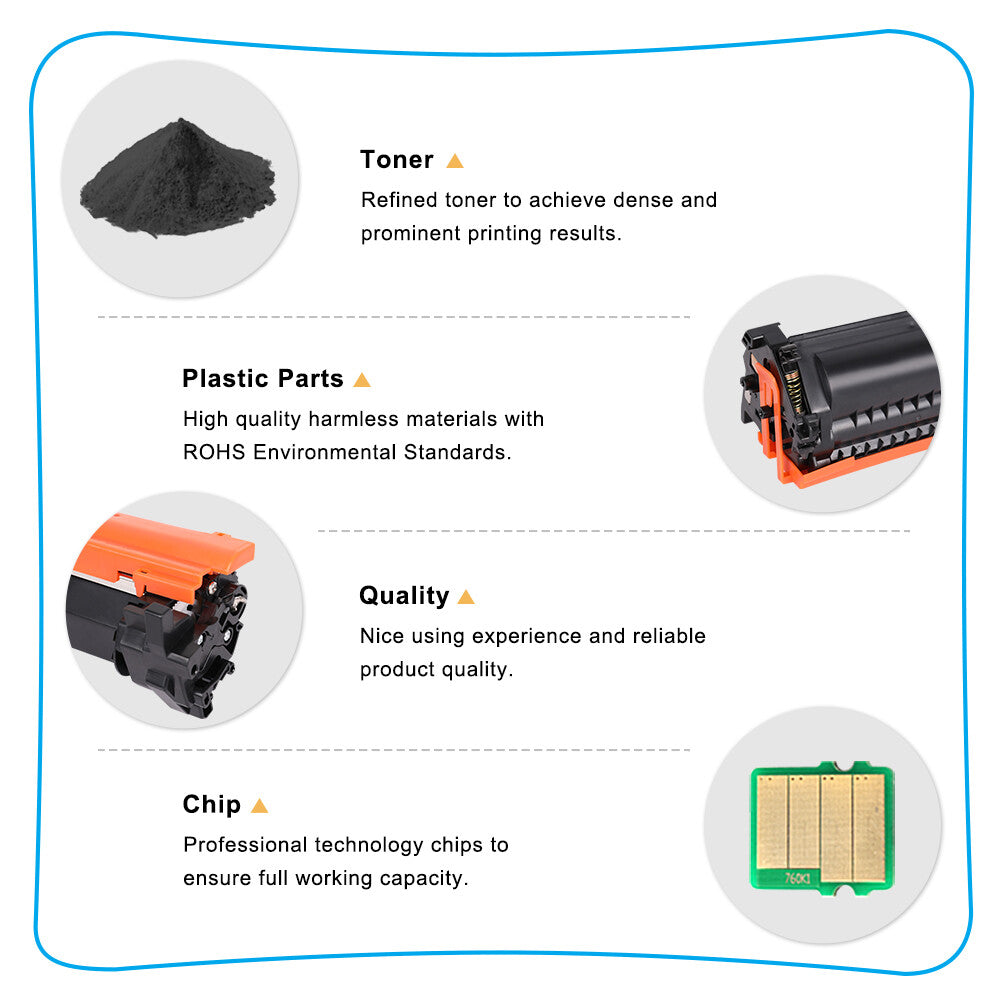 10PK CF217A Toner Cartridge Fit for HP 17A LaserJet Pro M102a MFP M130nw M130fn