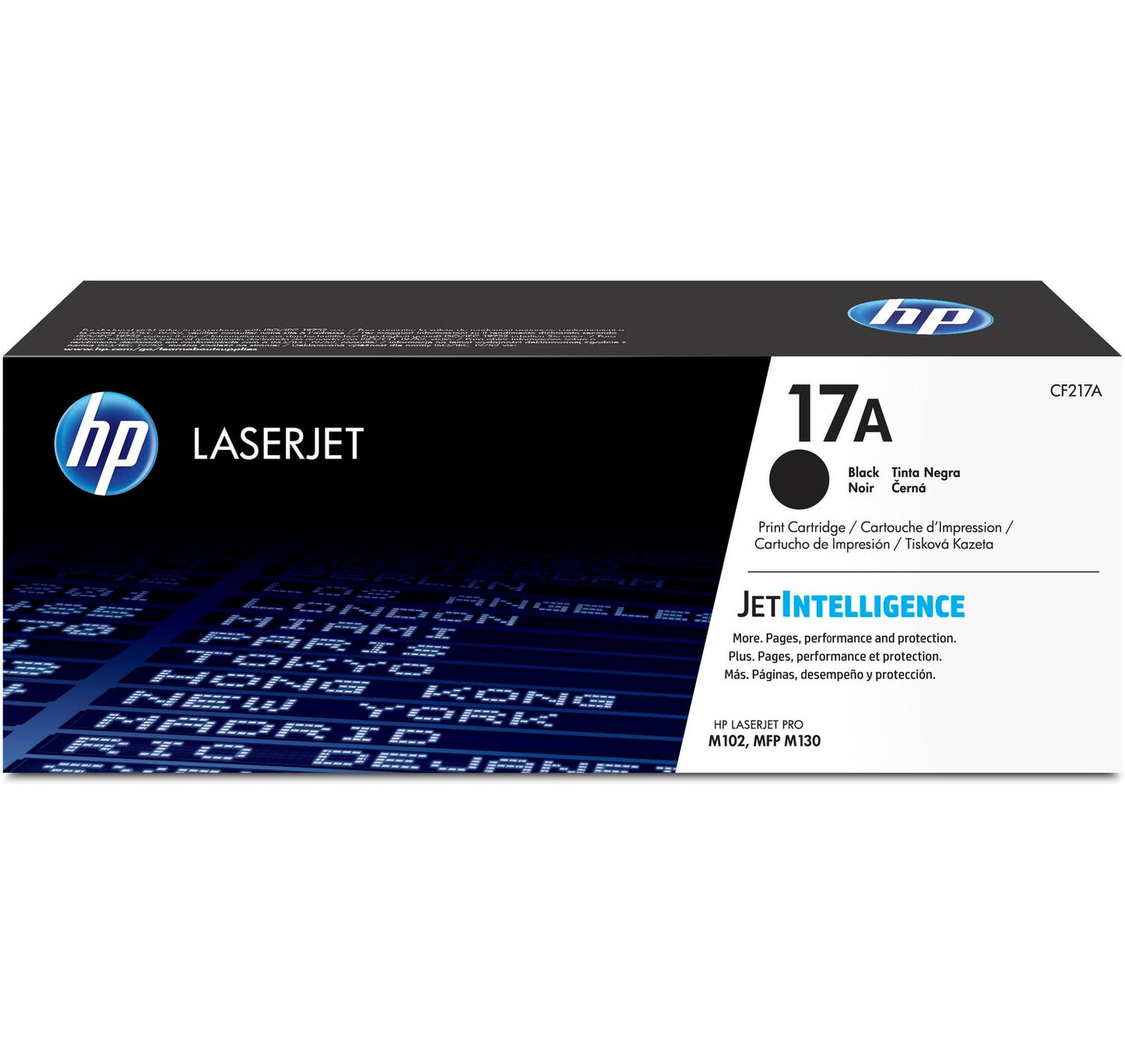 HP 17A Black Original LaserJet Toner Cartridge, ~1,600 pages, CF217A