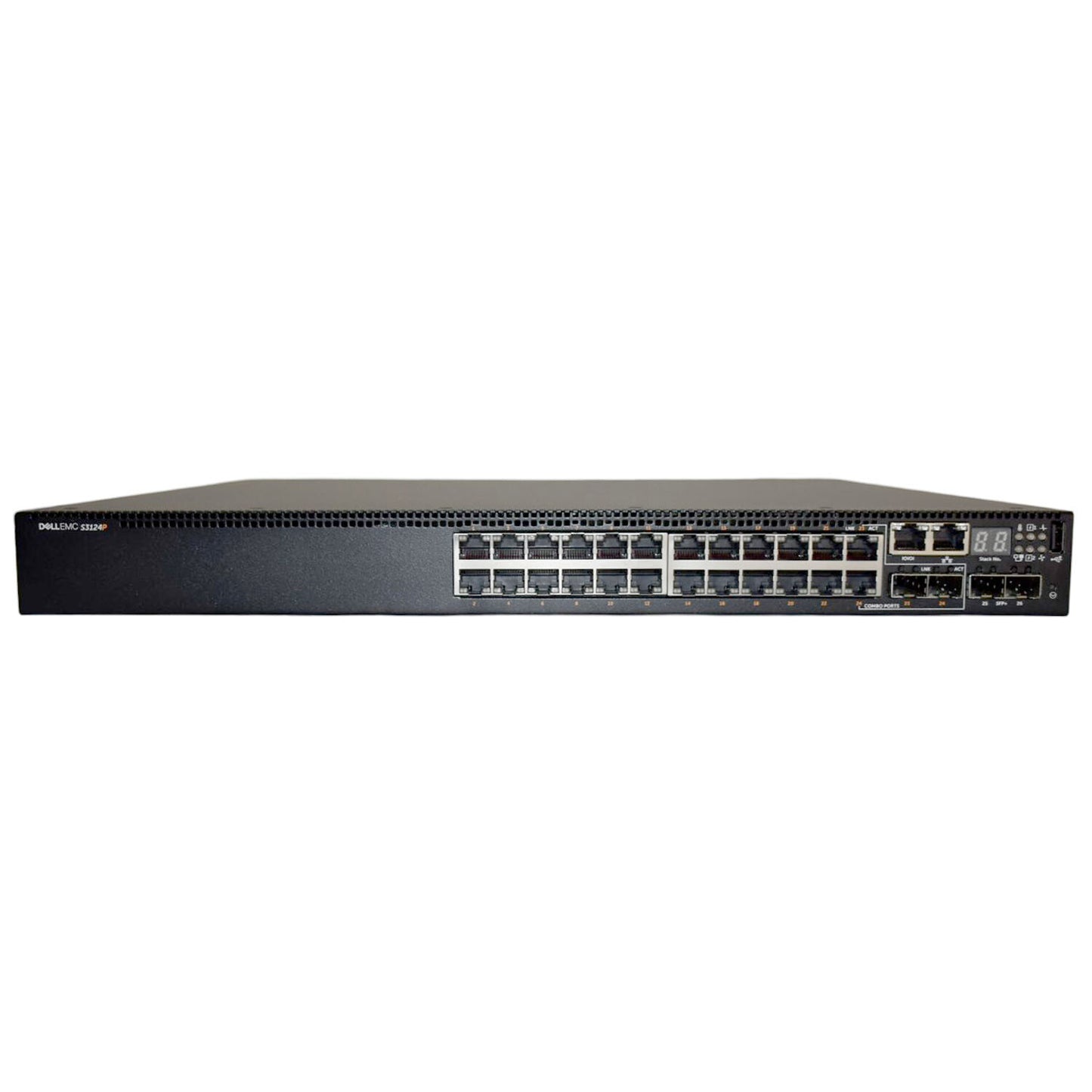 Lot of 25 Dell PowerSwitch S3124P 24-Ports 1GbE PoE+ L3 2x 10GbE Switch F8NYC