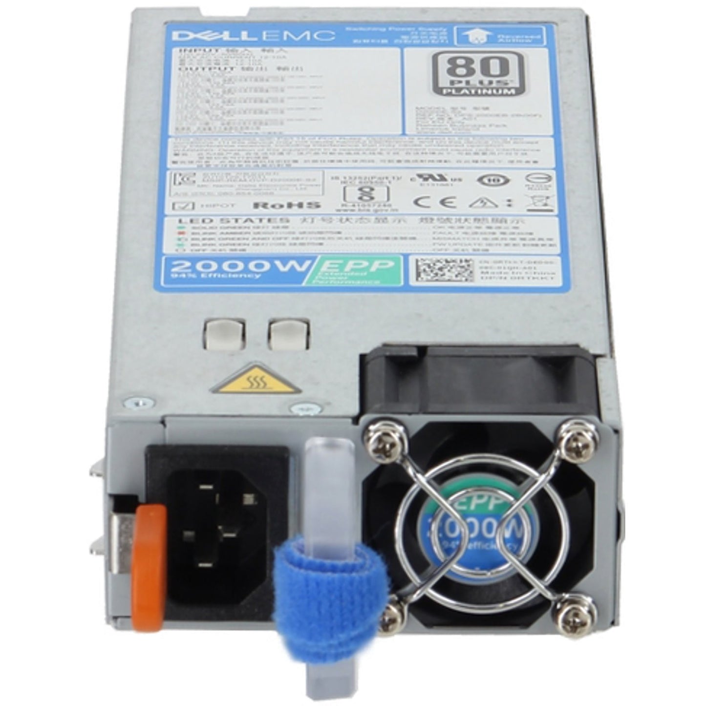 Dell 2000W 80+ Platinum Reverse Air Flow (RAF) PSU (RTKKT)
