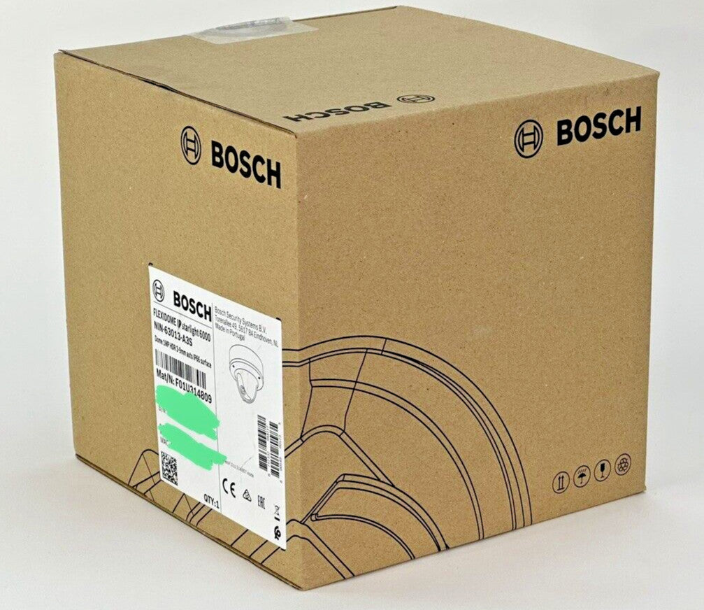 Lot of 4 Bosch NIN-63013-A3S IP 6000 VR Dome 1MP HDR 3-9mm auto IP66 Starlight