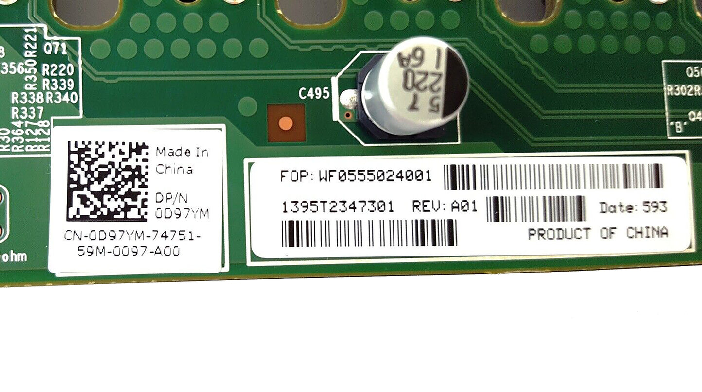Dell PowerEdge C6220 2.5" Small SFF Hard Drive Backplane Board D97YM 0D97YM
