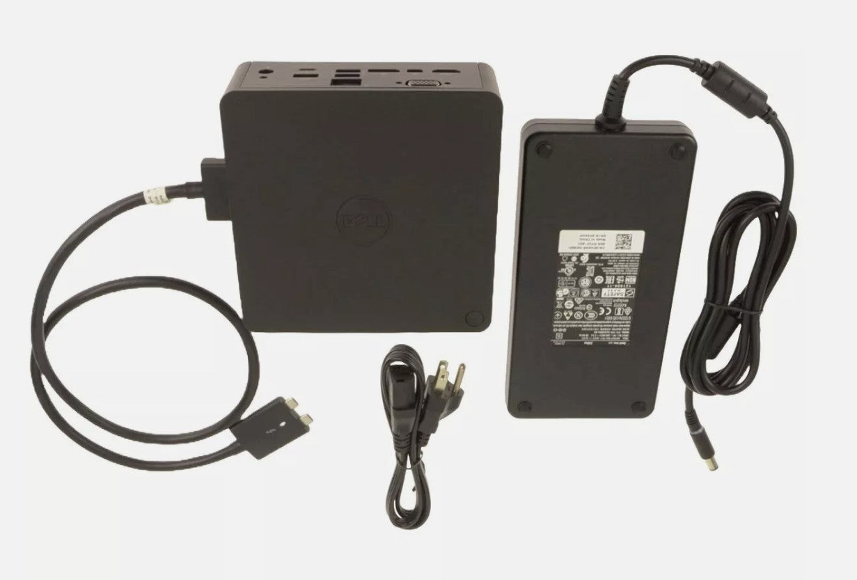Dell Precision K16A Dual Thunderbolt 3 USB-C Docking Station 2RRTM TB18DC w/ AC