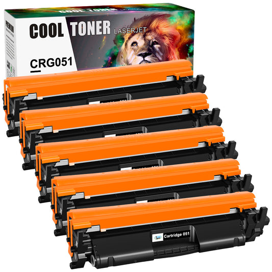 5PK CRG-051 Toner Replacement for Canon imageCLASS LBP161dn MF264dw MF269dw