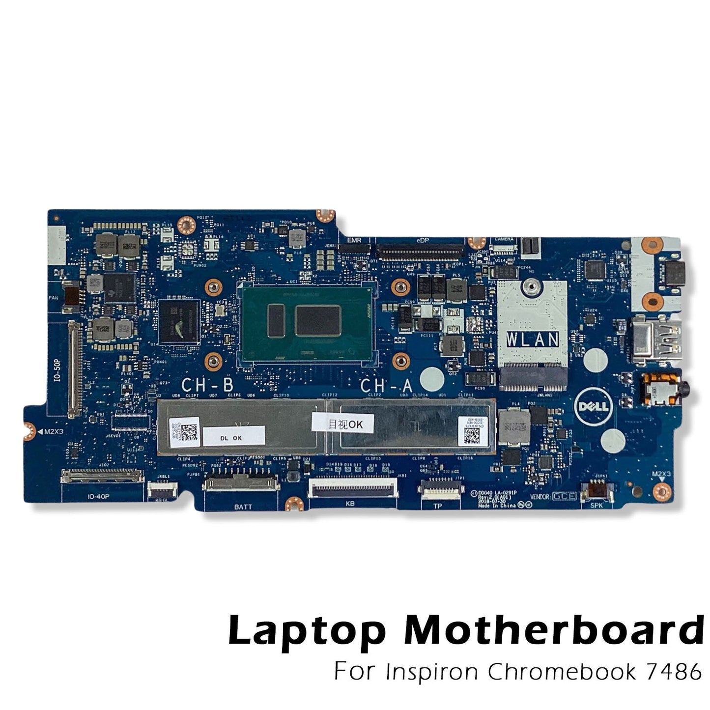 Dell Inspiron 14 7486 Core I3-8130U 4GB Ram 128GB EMMC Laptop Motherboard 0WDK4K