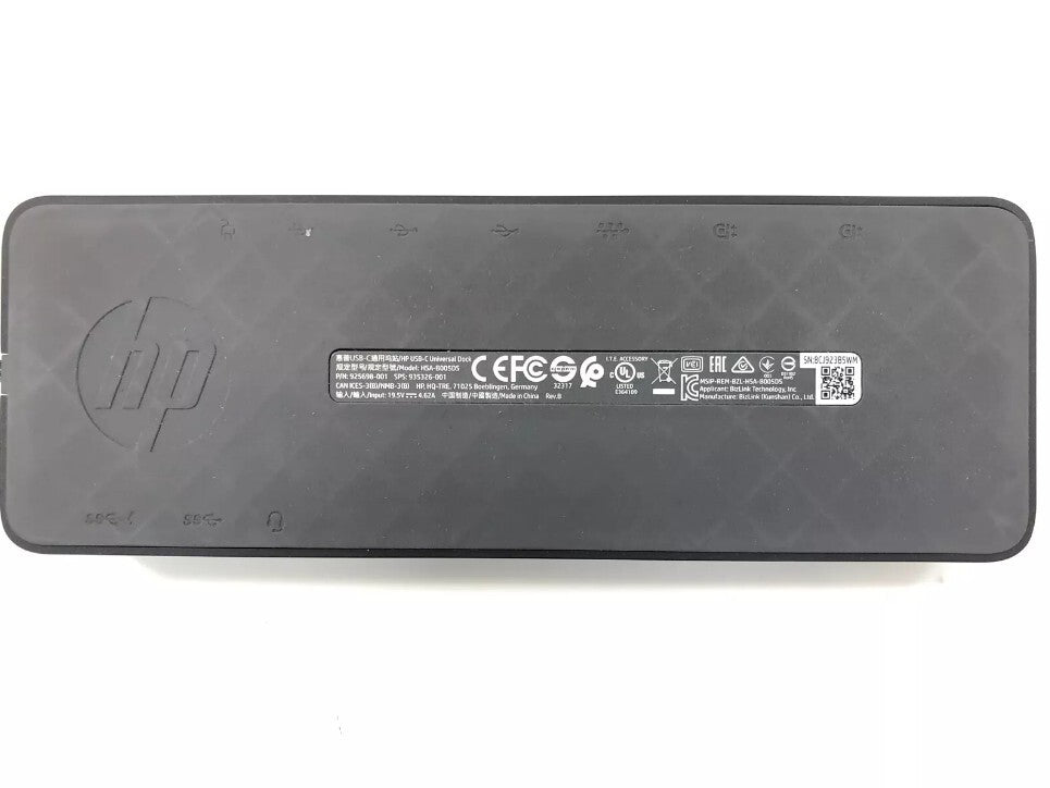 HP USB-C Universal Dock Docking Station HSA-B005DS 925698-001 935326-001 - No AC