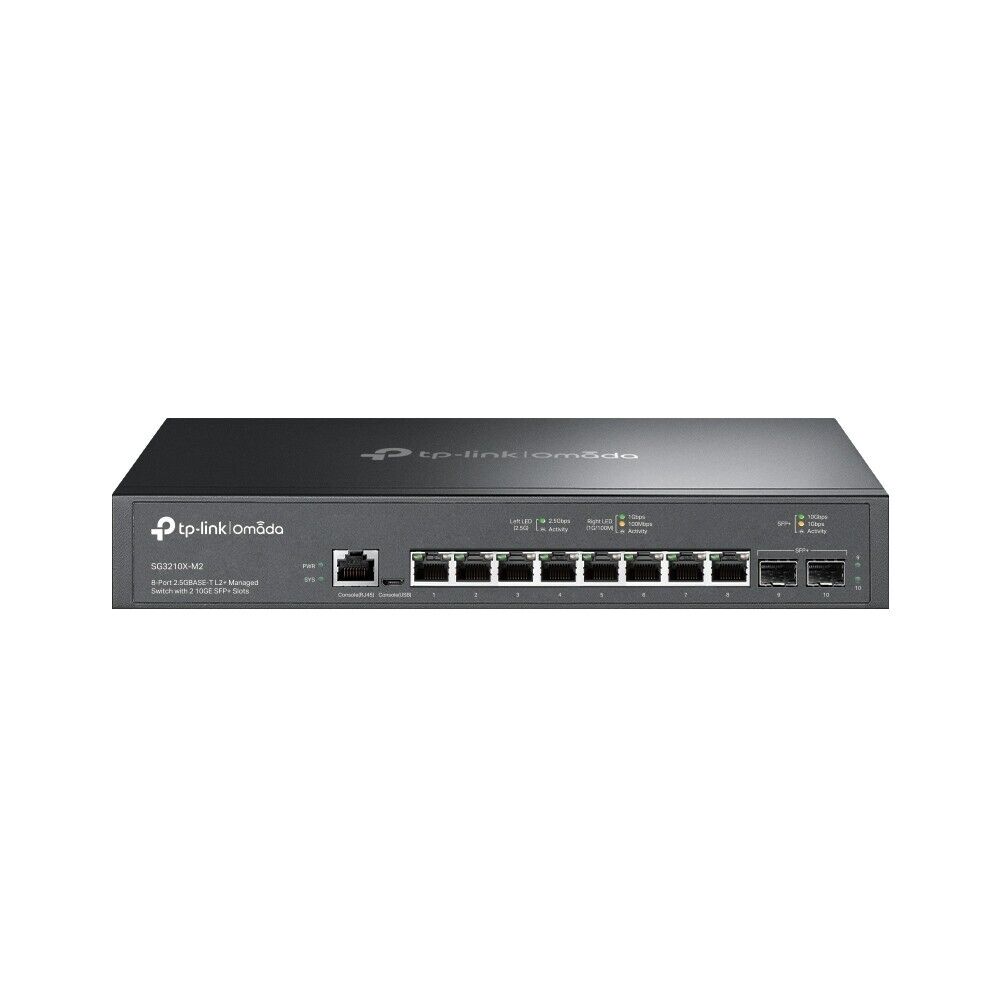 TP-Link SG3210X-M2 | Omada 8-Port 2.5Gbps L2+ Managed Switch | 2* 10GbE SFP+