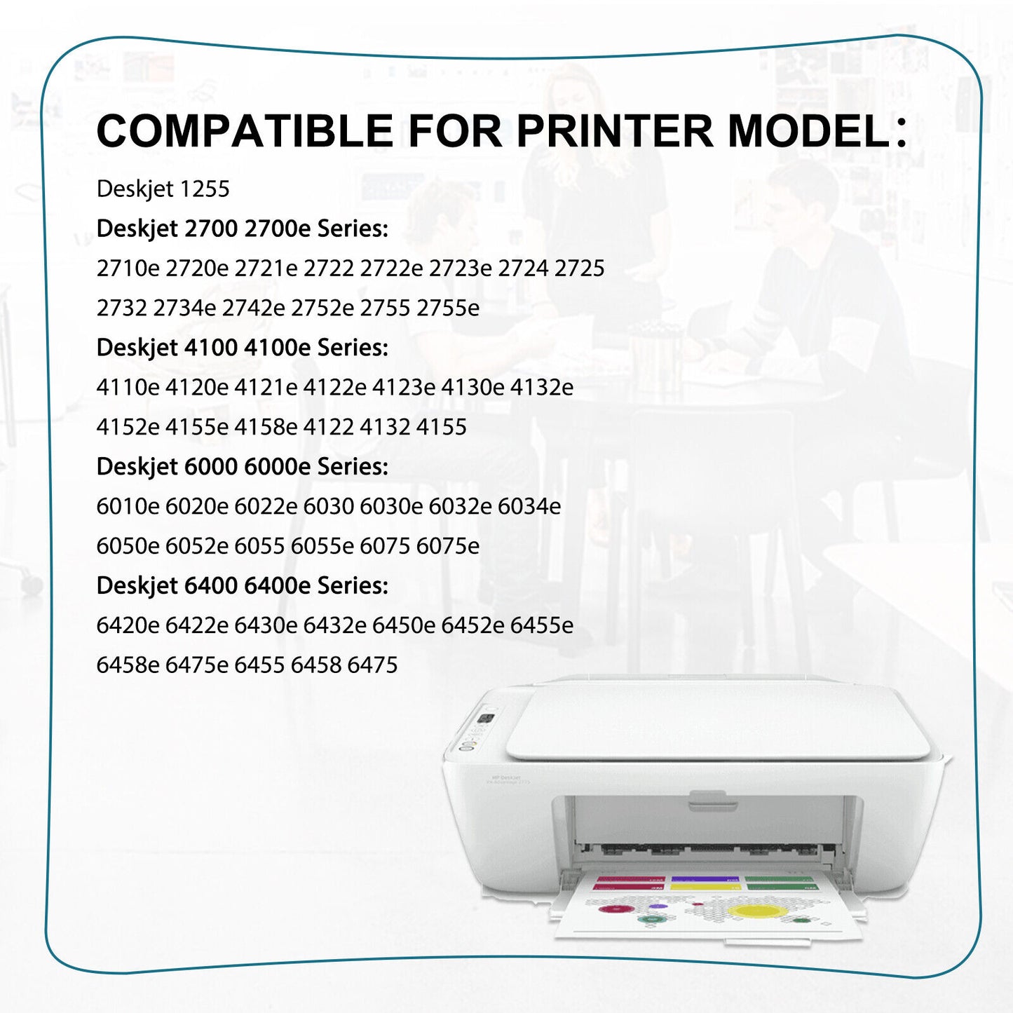 2 Pack 67XL Ink Cartridge Combo for HP 67 Ink XL Deskjet 2710e 2755e 2700e 4155e