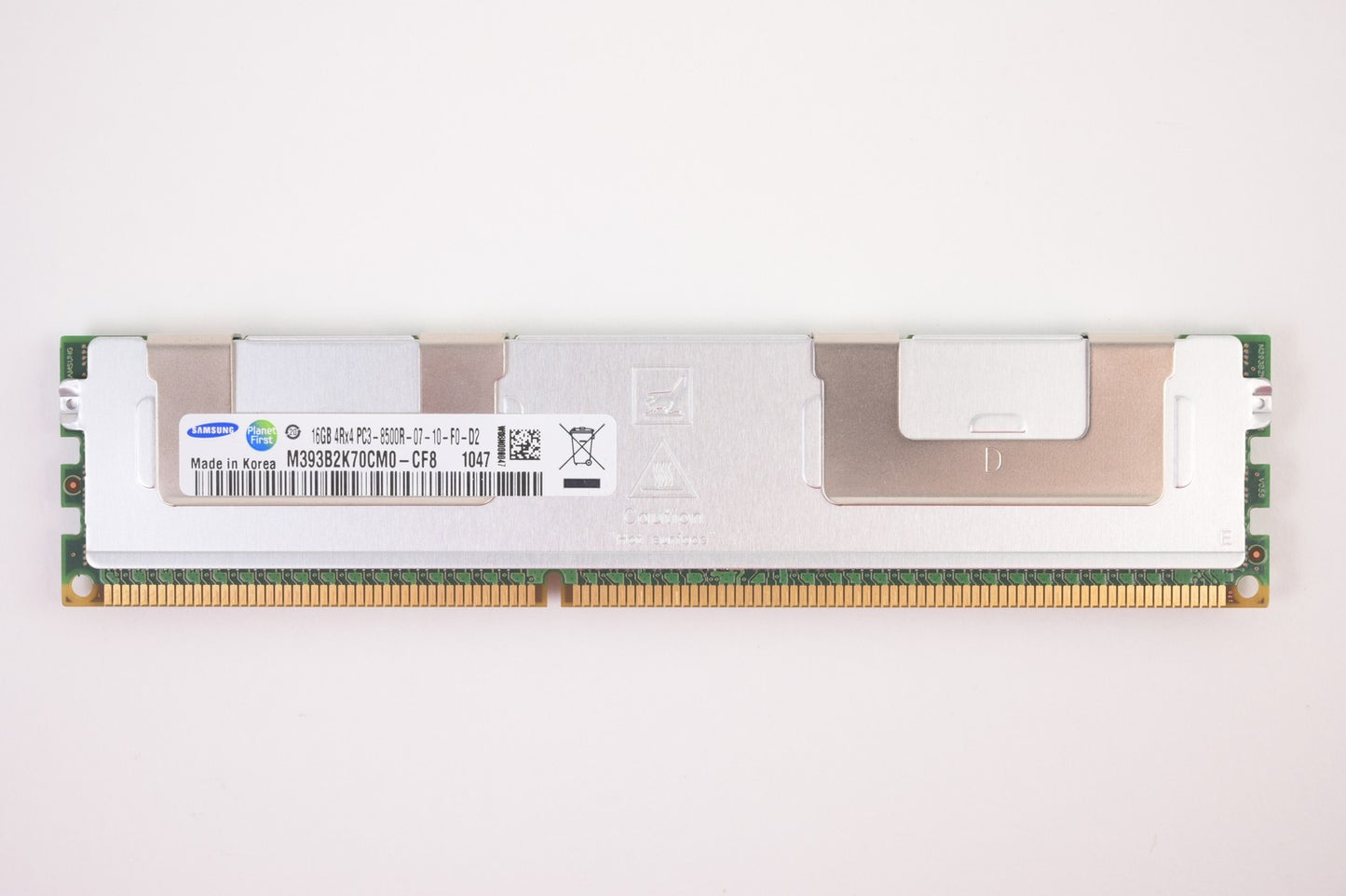 Samsung 16GB Rank x4 PC3-8500R DDR3 ECC Server Memory RAM M393B2K70CM0-CF8 Y898N (NOT FOR HOME PC)