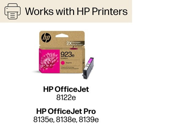 HP 923e EvoMore Magenta Original Ink Cartridge, 800 pages, 4K0T5LN