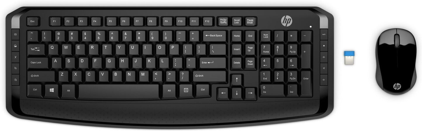 HP Wireless Keyboard and Mouse 300, Black,,3ML04AA#ABL
