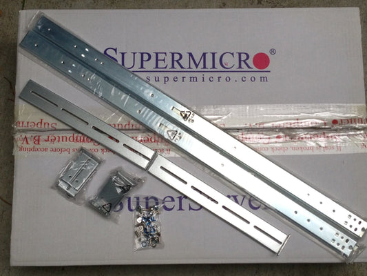 SuperMicro CSE-PT34 CSE-PT34L 1U Chassis Mounting Rails and Kit 28-37.3"
