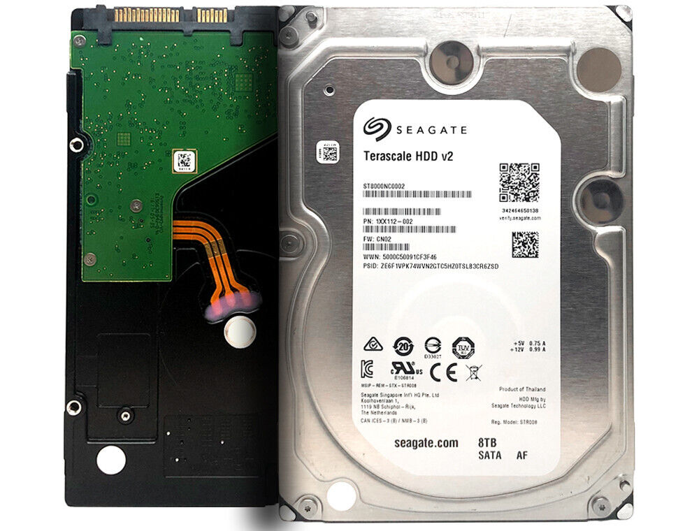 Seagate ST8000NC0002 8TB 7200RPM 256MB Cache SATA 6Gb/s 3.5" NAS Hard Drive