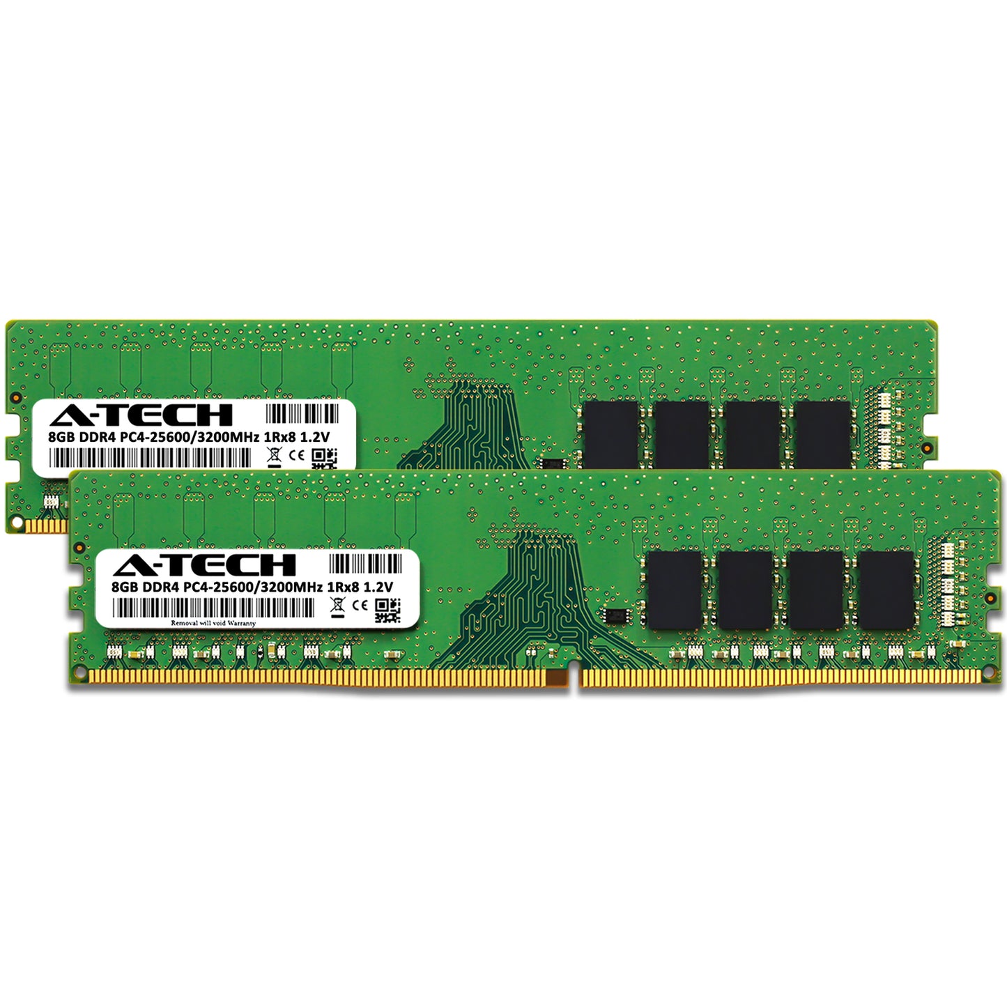 16GB Kit 2x 8GB DDR4-3200 DIMM Crucial CT2K8G4DFS832A Equivalent Memory RAM